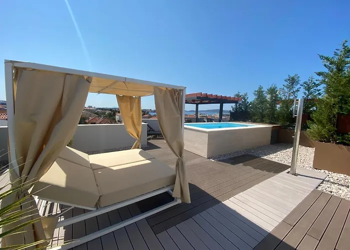 Ferienwohnung Shell Sky Luxury Penthouse With Private Pool Zadar