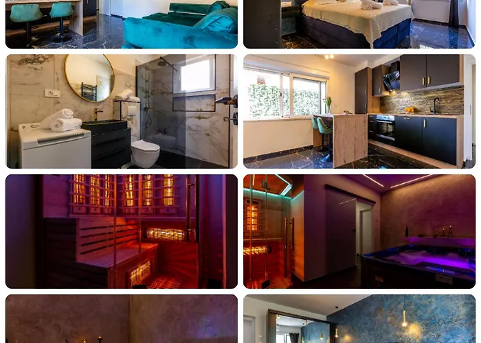 Luxury Hedone Apartment Near The Bridge With Private Spa Zone Zadar