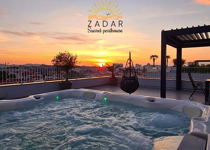 Ferienwohnung Zadar Sunset Penthouse With Spectacular View And Jacuzzi